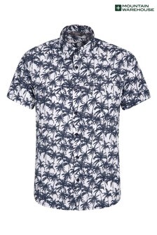 Mountain Warehouse Indigo Tropical Printed Mens Short Sleeved Shirt (P27709) | $42
