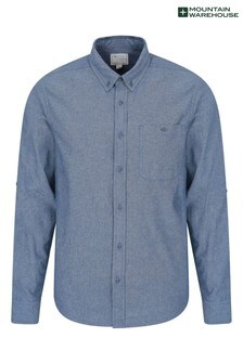 Mountain Warehouse Blue Driftwood Mens Organic Chambray Shirt (P27719) | $70