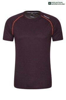 Mountain Warehouse Purple Aero II IsoCool Mens Reflective Print T-Shirt (P27720) | ₪ 51