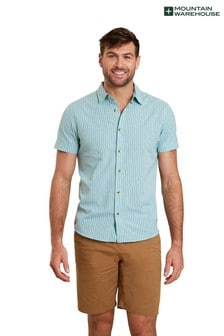 Mountain Warehouse Blue Weekender Mens Cotton Shirt (P27817) | ₪ 67