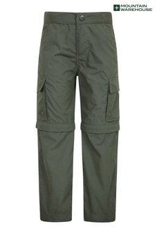 Зеленый - Детские брюки с отстегиваемой частью Mountain Warehouse Mountain Warehouse Active (P28007) | €36