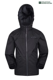 Черный - Детская непромокаемая куртка Mountain Warehouse Torrent (P28017) | €48