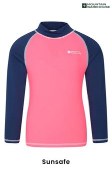 Mountain Warehouse Pink Kids Long Sleeved Rash Vest (P28024) | €26