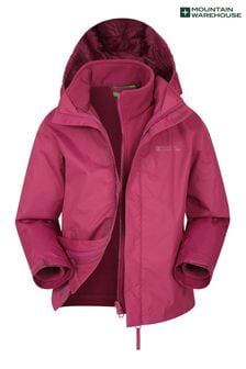 Mountain Warehouse Red Fell Kids 3 In 1 Water Resistant Jacket (P28030) | AED222