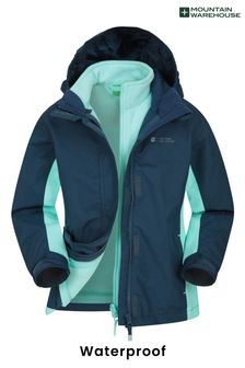 Mountain Warehouse Mid Blue Lightning 3 In 1 Kids Waterproof Jacket (P28031) | $96
