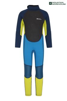 Blauw - Mountain Warehouse - Volledige wetsuit van 2,5 mm neopreen voor kinderen (P28091) | €84