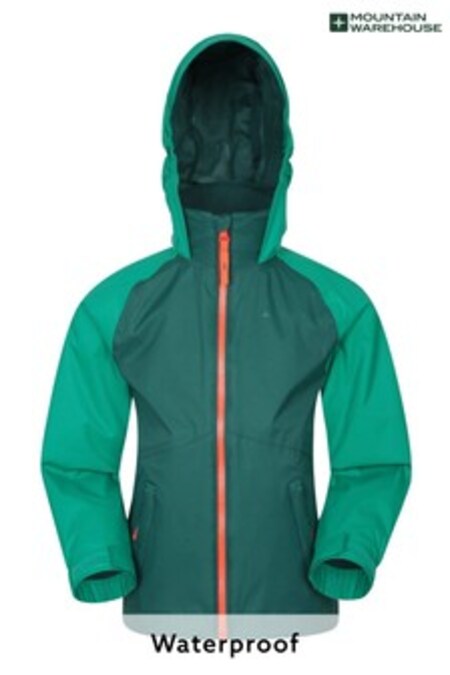 Mountain Warehouse Khaki Torrent II Kids Waterproof Outdoor Jacket (P28168) | €44