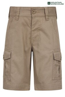 Mountain Warehouse Cream Kids Lightweight 100% Twill Cotton Cargo Shorts (P28177) | INR 1,764