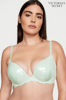 Victoria's Secret Misty Jade Foil Green Plunge Bra (P28731) | €52