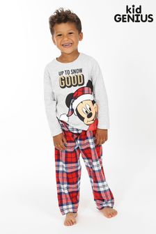 Kid Genius Grey Disney Mickey Mouse Christmas Family Pyjama Set - Boys (P28863) | €20