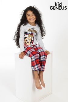 Kid Genius Grey Disney Minnie Mouse Christmas Family Pyjama Set - Girls (P28864) | ￥2,400