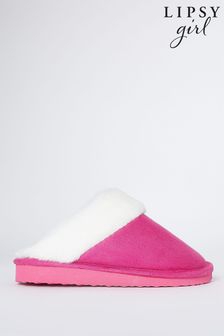 Lipsy Bright Pink Faux Suede Mule Slipper (P29021) | 20 € - 23 €