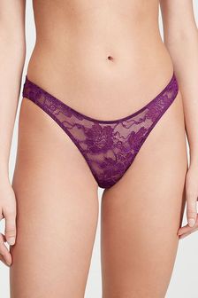 Victoria's Secret Grape Soda Purple Lace Cheeky Shine Strap Knickers (P29026) | €27