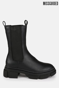 missguided pull on tab boots