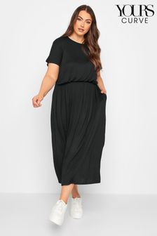 Yours Curve Black London Pocket Maxi Dress (P31007) | $49