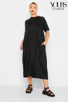 Yours Curve Black Maxi T Shirt Dress (P34826) | €17