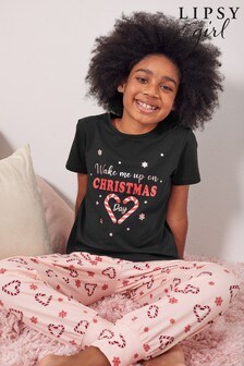 Lipsy Christmas Short Sleeve Pyjama Set