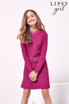 Lipsy Berry Red Mirror Knitted Dress (P43538) | €20.50 - €22.50