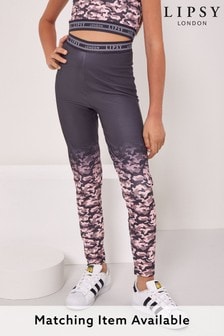 Lipsy Grey And Pink Camo Ombre Active Leggings (P45177) | €9 - €10