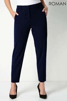 Bleu marine - Pantalon Roman Originals droit fuselé (P47851) | €26