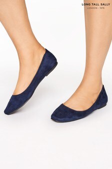 Long Tall Sally Blue Square Toe Ballet Shoe (P48233) | 40 €