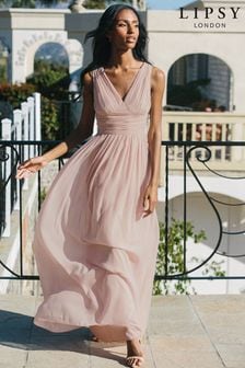 Lipsy Blush Empire Bridesmaid Maxi Dress (P48553) | DKK555