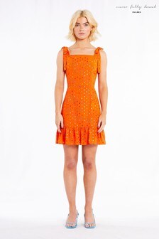 Never Fully Dressed Orange Rainbow Spot Mini Dress (P49917) | ₪ 158