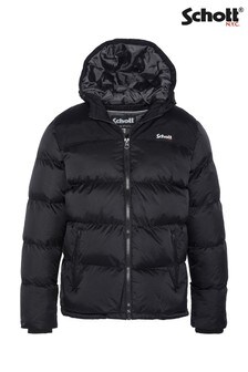 Schott Unisex Fleece Lined Hooded Padded Jacket