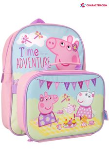 Character Pink Peppa Pig Backpack  Lunchbox Set (P50736) | 23 €
