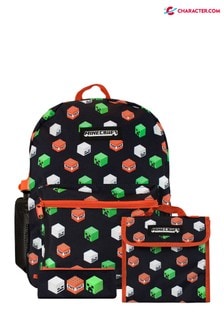 Character Black Minecraft 4 Piece Backpack Set (P50737) | 33 €