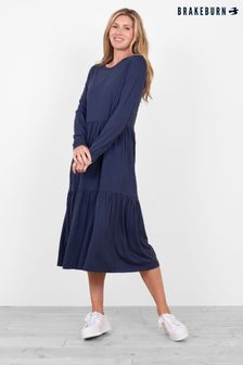 Brakeburn Blue Tinley Jersey Dress (P50787) | 172 zł