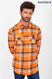 Brakeburn Orange Checked Shirt (P52008) | €34