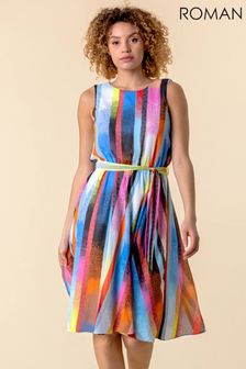 Платье миди в разноцветную полоску Roman (P52859) | €67
