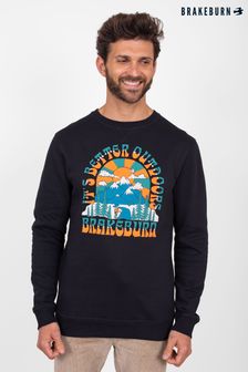 Brakeburn Black Outdoor Crew Neck Sweatshirt (P53593) | €29