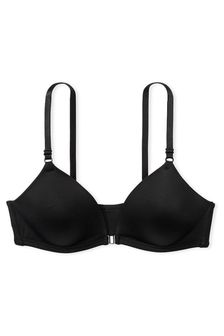 Victoria's Secret PINK Black Non Wired Lightly Lined Front Close Bra (P55283) | kr376