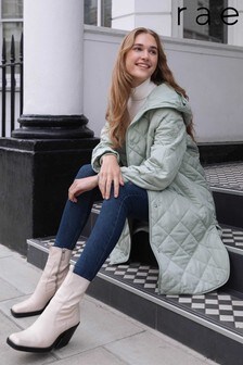 Rae Quilted Coat With Hood
