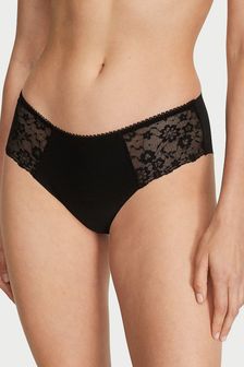 Victoria's Secret Black Posey Lace Hipster No-Show Knickers (P55987) | €13