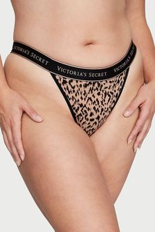 Cameo Basic Animal Nude - Spodnjice z logotipom Victoria's Secret Tanga (P57901) | €10