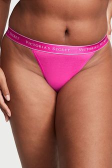 Victoria's Secret Fuchsia Frenzy Pink Logo Tanga Knickers (P57904) | kr182