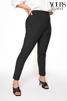 Yours Curve Black Tapered Leg Pablo Trouser (P58580) | €25