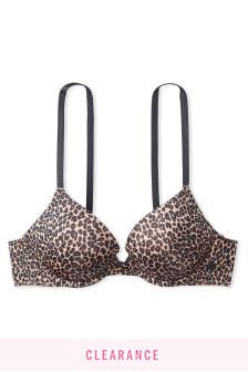 Victoria's Secret Sweet Praline Nude Leopard Smooth Push Up T-Shirt Bra (P59322) | 39 €