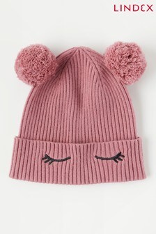 Lindex Pink Kids Knitted Animal Beanie (P60823) | SGD 15