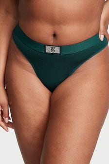 Victoria's Secret Black Ivy Green Thong Knickers (P60838) | €4.50