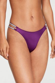 Victoria's Secret Grape Soda Purple Smooth Double Thong Shine Strap Knickers (P61043) | €29