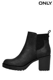 Only Black Heeled Ankle Boot (P61391) | $72