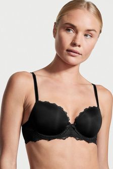 Victoria's Secret Black Smooth Lace Wing Lightly Lined Demi Bra (P61550) | 60 €