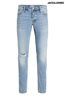 Hellblau - Jack & Jones Glen Slim-Leg-Jeans im Used-Look, Denim (P61573) | 51 €