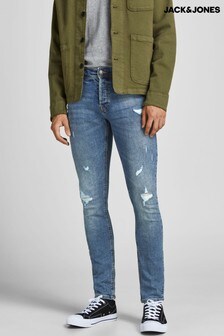 Blau - Jack & Jones Glen Slim-Leg-Jeans im Used-Look, Denim (P61574) | 51 €