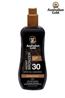 Australian Gold SPF 30 Instant Bronzer Spray Gel Suncream 237ml (P61870) | €18.50