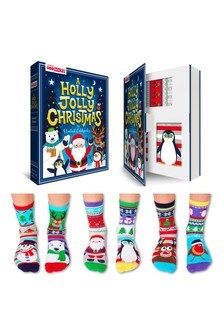 جوارب احتفالية A Holly Jolly Christmas من United Odd Socks (الأحجام الصغيرة 64432) | 9 ر.ع